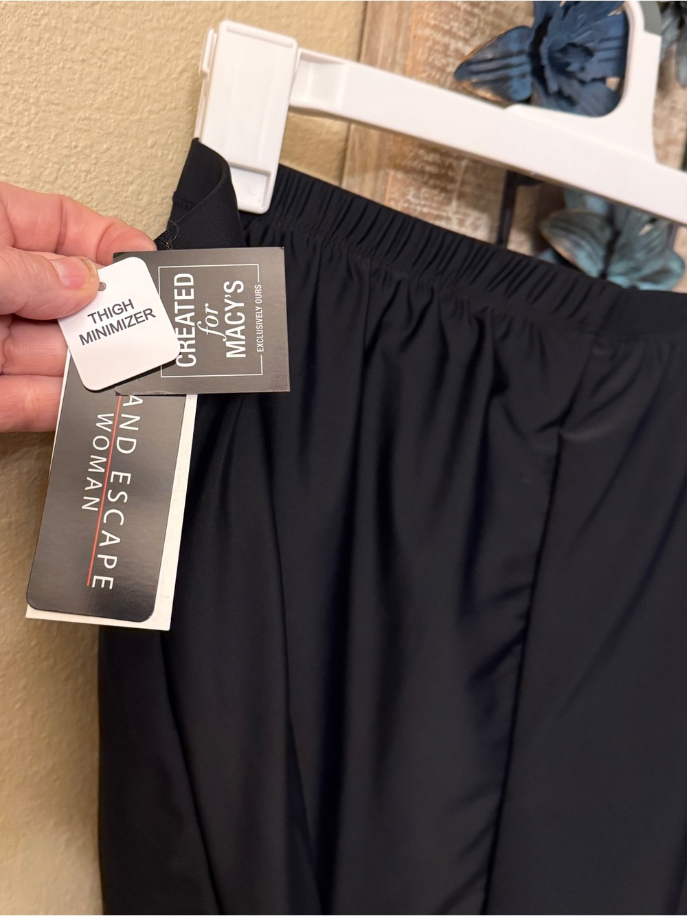 Island Escape Black Swim Shorts - Thigh Minimizer - Womens 22W NWT - Picture 6 of 12
